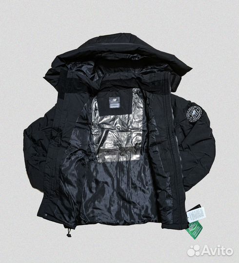 Пуховик NB с патчами