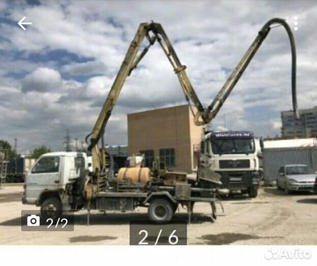 Услуги автобетононасоса