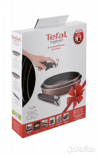 Набор сковород tefal новый