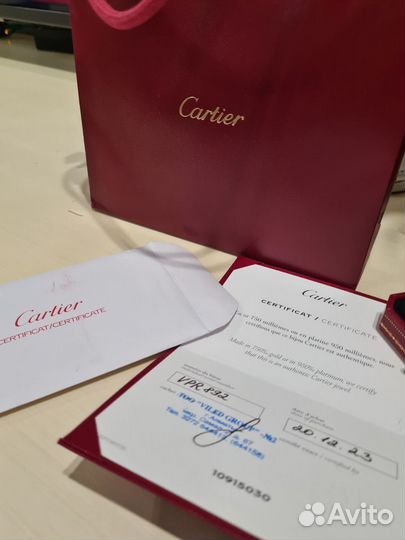 Cartier кольцо гвоздь белое золото