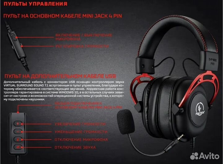 Игровые наушники Panteon GHP 950 Pro