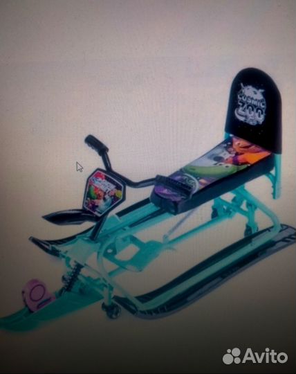 Снегокат с колесами новый