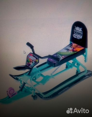 Снегокат с колесами новый