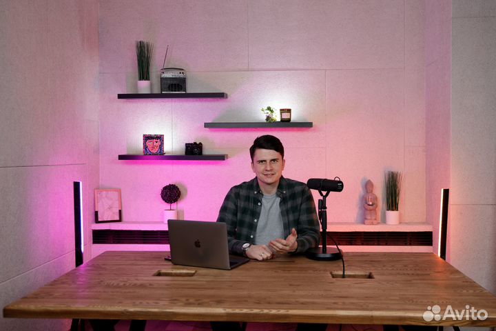 Проведение вебинаров на хромакей и сменных фонах