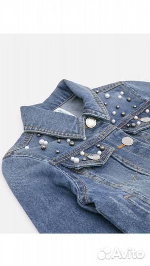 Джинсовая куртка для девочки 104 110