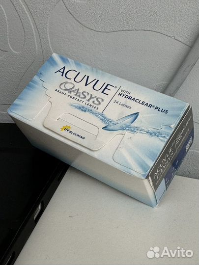 Линзы acuvue oasys -3,75 8.4 20 штук до 2027г