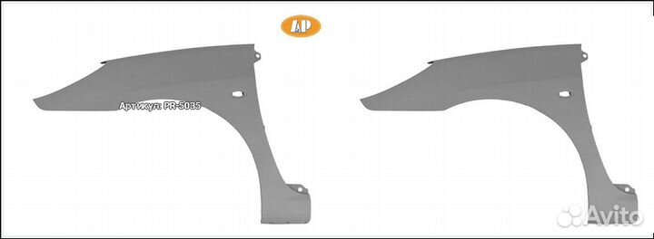 Пежо 307 крыло переднее левое новое 1шт
