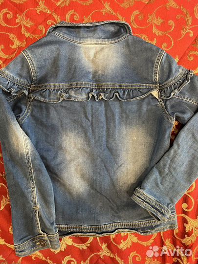 Джинсовый пиджак для девочки 134