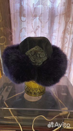 Шапка зимняя женская 56-57 размер. Песец