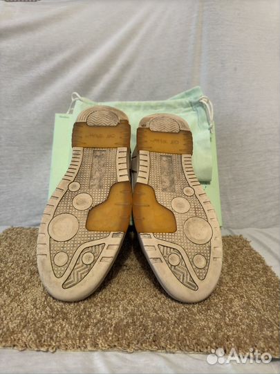 Кроссовки off white out of office белые