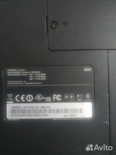 Ноутбук Samsung NP355V5C