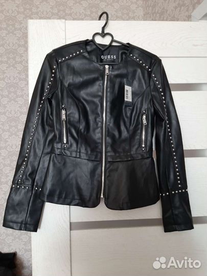 Кожаная куртка guess оригинал