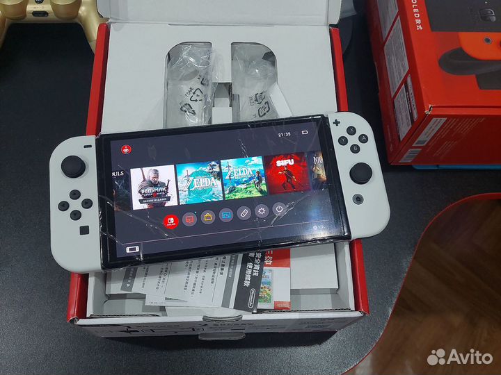 Nintendo switch oled прошитая чип 64gb + 256gb