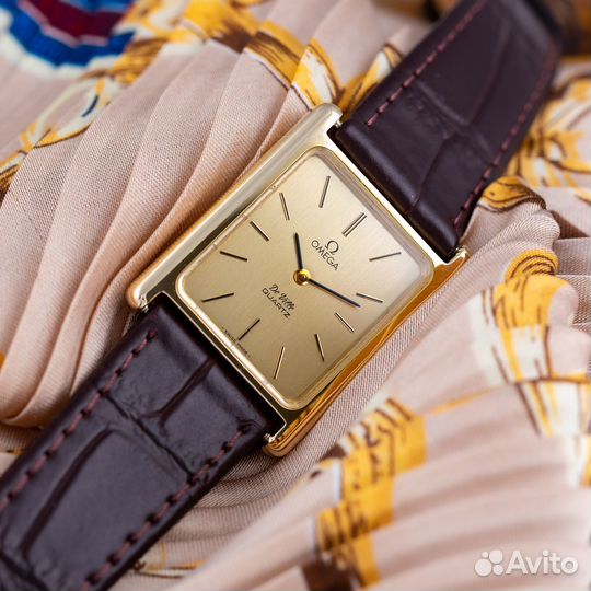 Оригинал Omega DeVille Tank Позолота Винтаж