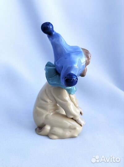 Фарфор lladro испания Жёлтый клоун
