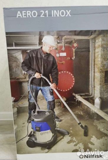 Проф Пылесос Nilfisk aero 21-21 PC inox 1250Вт/20л