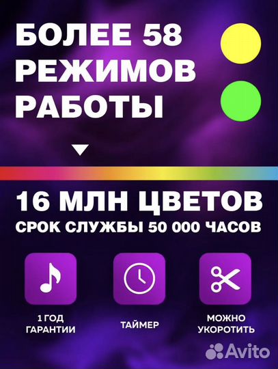 Лента светодиодная RGB 15м с пультом