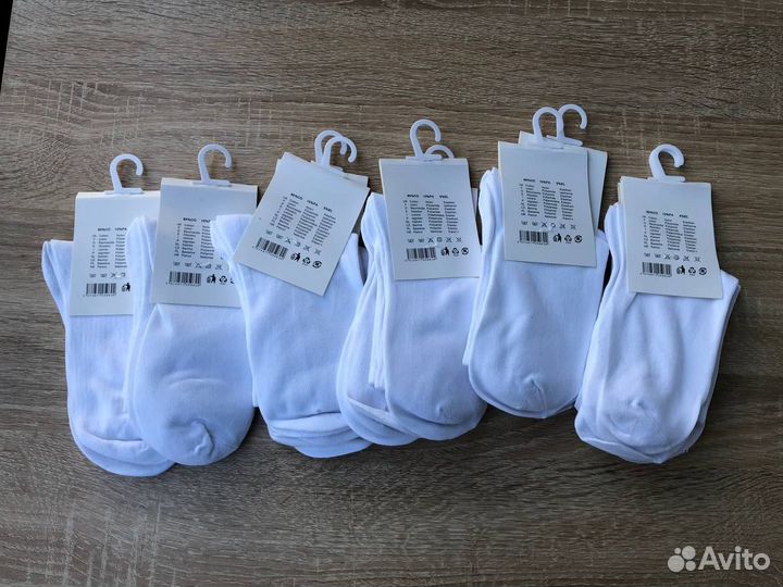 Носки женские Reebok. 10 пар. Белые