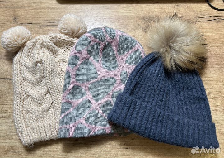 Шапки для девочки 3-5 лет