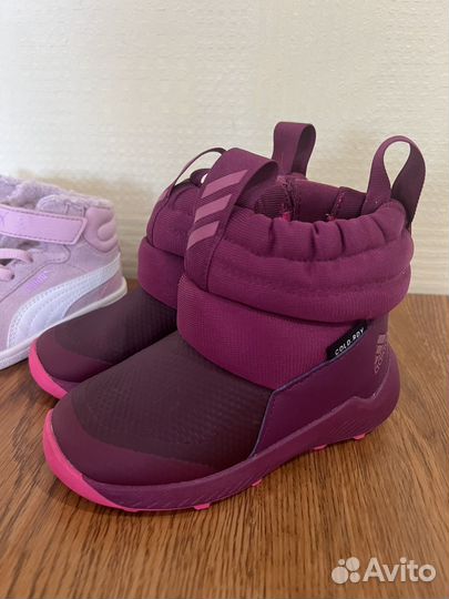 Демисезонные ботинки сапоги для девочки adidas 24