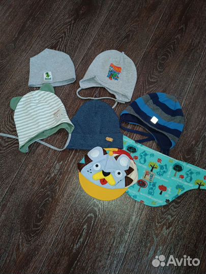 Шапочки пакетом на мальчика 1-1.5