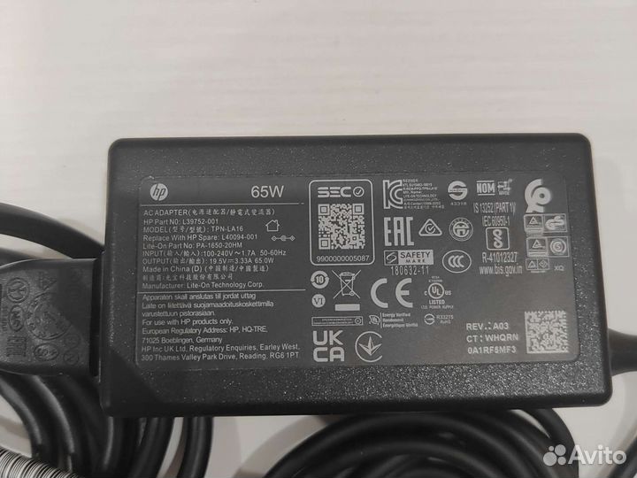 Блок питания hp tpn la16