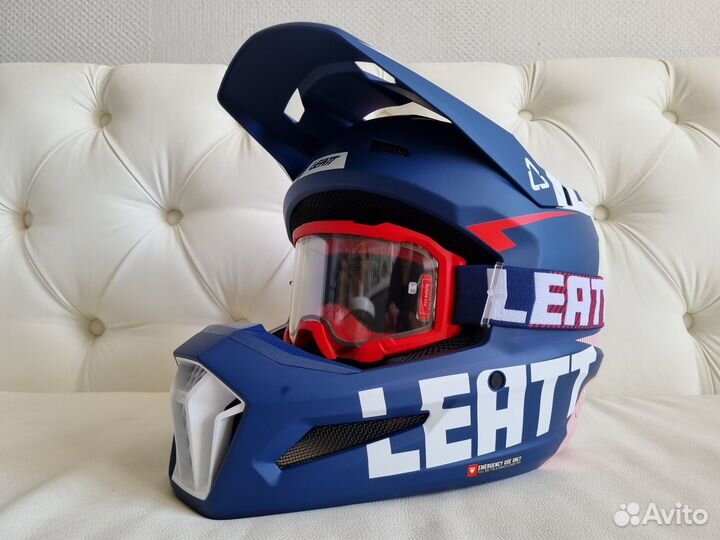 Кроссовый Шлем Leatt Moto 3.5 Helmet Kit Royal V23