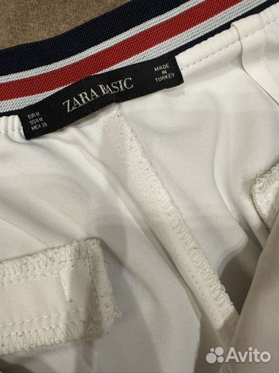 Белые брюки zara