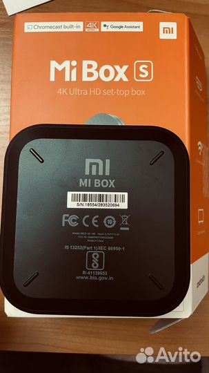 Тв приставка xiaomi mi box s 4k