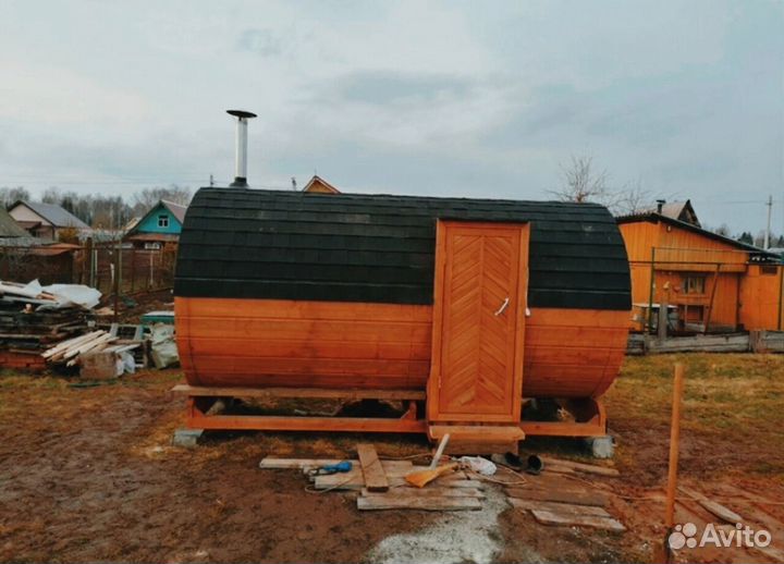 Баня-бочка с доставкой