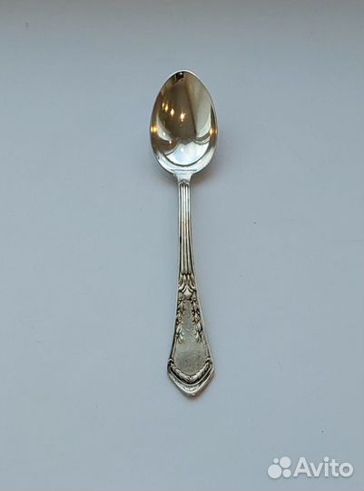 Антикварная Серебряная чайная ложка Рельеф серебро