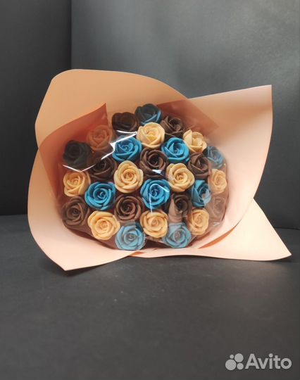 Букет - 29 Роз из Настоящего Шоколада