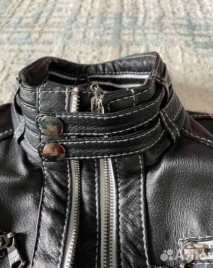 Куртка кожаная демисезонная детская