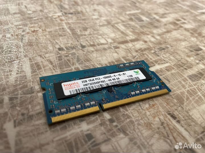 Оперативная память для ноутбука hynix DDR3 2GB