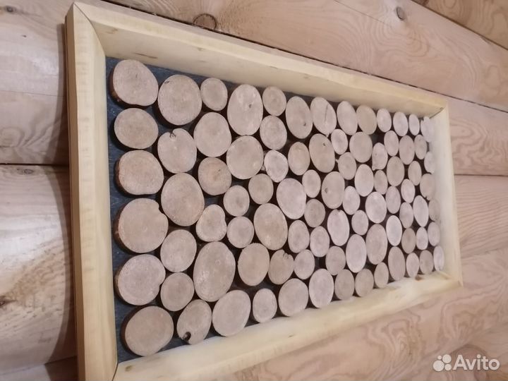 Панно из спила дерева