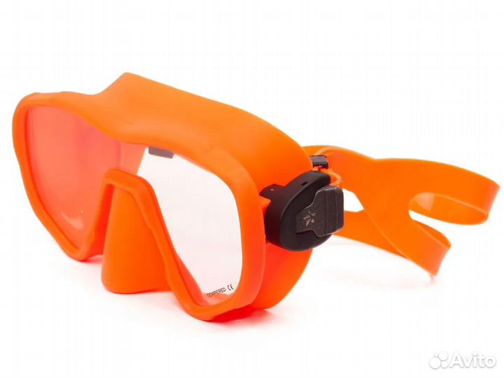 Набор маска и трубка Сенеж Orange White