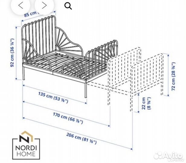 Растущая кровать IKEA