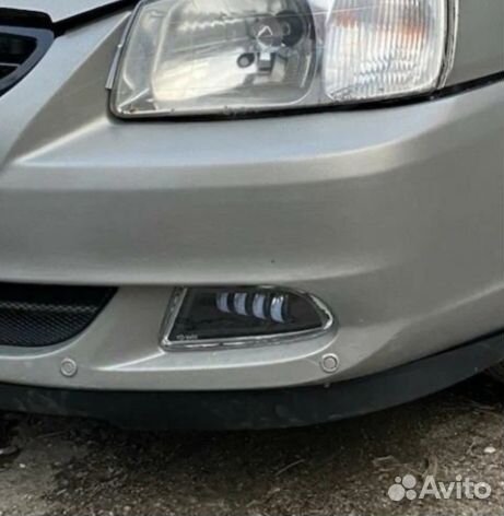 Туманка hyundai accent