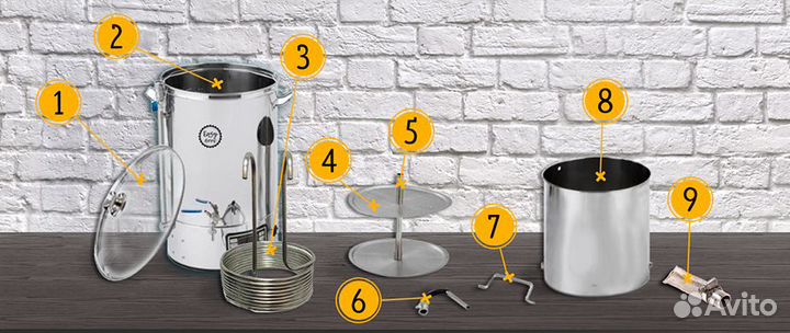 Автоматическая пивоварня Easy Brew-40 с замками, с