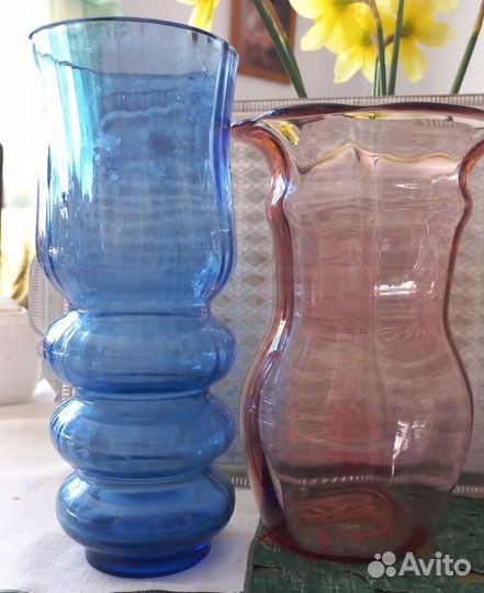 Ваза для цветов стекло СССР