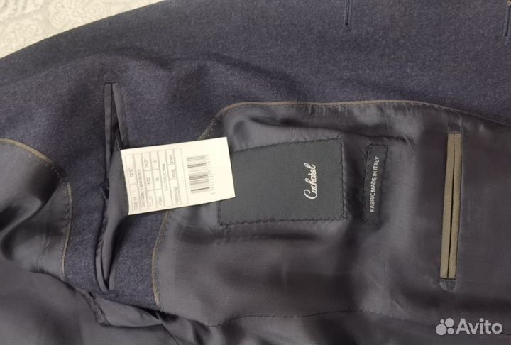 Мужской костюм Cacharel 48 синий, шерсть