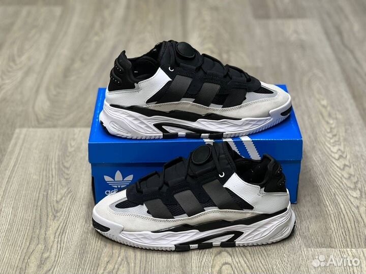 Кроссовки Adidas Niteball Black White (36-45)