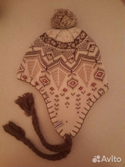 Шапка женская вязаная с ушками