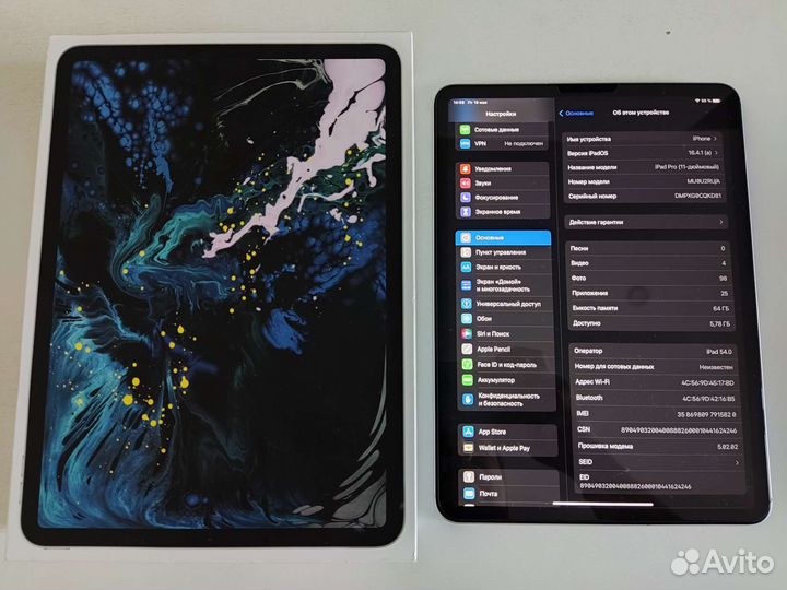 iPad pro 2018 sim