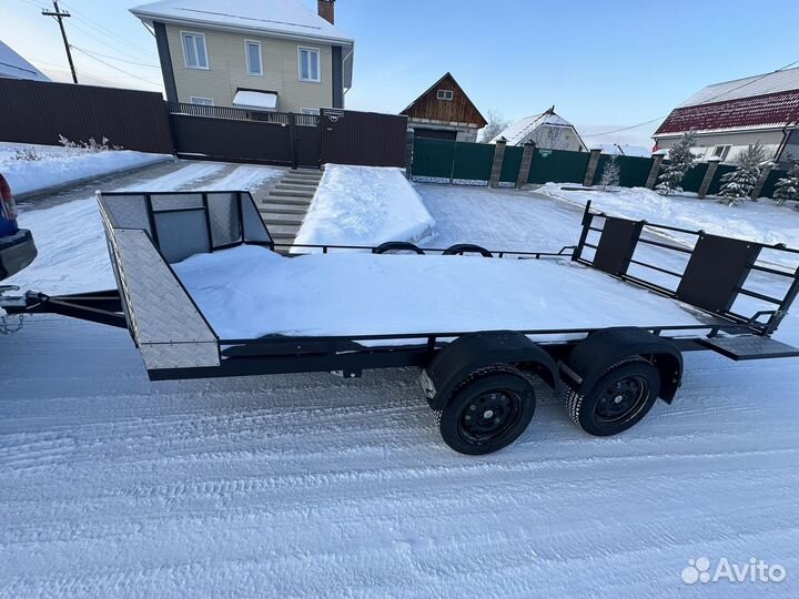 Прицеп легковой на три снегохода