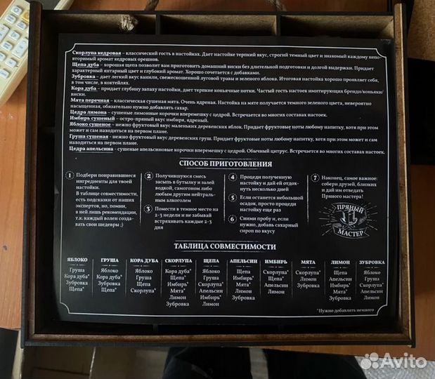Набор для приготовления настоек
