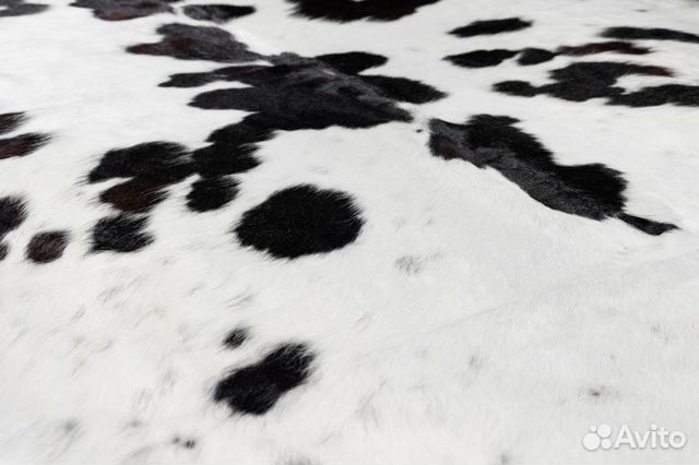 Шкура коровы натуральная Cowhide Black and White Р