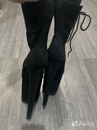 Стрипы ботильоны тройки