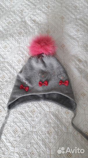 Шапки, набор шапка и шарф на девочку