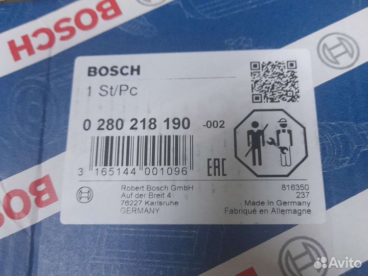 Bosch 0280218190 Датчик расхода воздуха